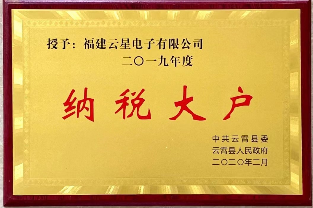 2019年度纳税大户